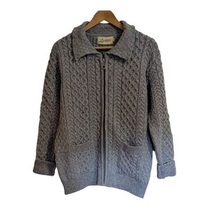 Aran Crafts Merino Wool Cardigan Sweater – Women’s Small